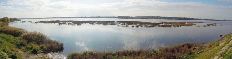 Panoramic view of river