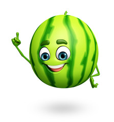 Cartoon character of watermelon