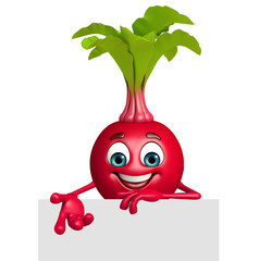 Cartoon character of beet root