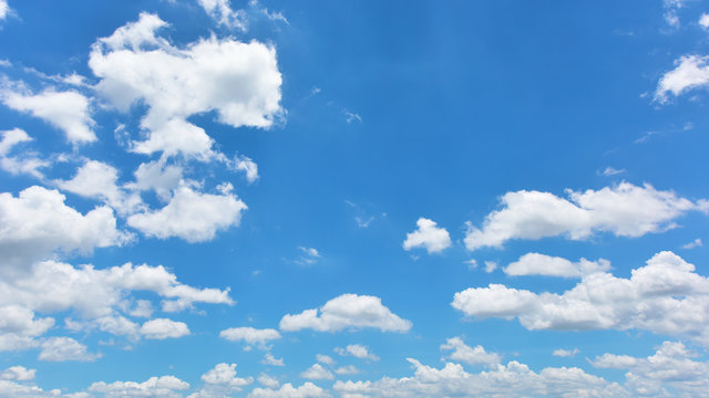 Cloudscape with blue sky