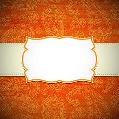 Frame in the Indian style