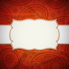 Frame in the Indian style