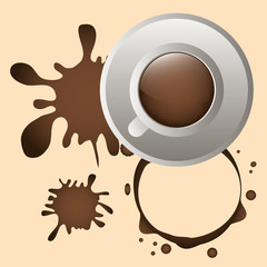Coffee splash  design 