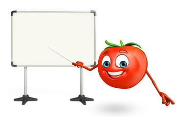 Cartoon character of tomato fruit