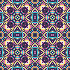 Ethnic floral seamless pattern