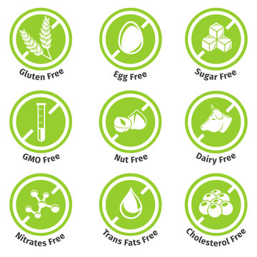 Allergen Free Products Stickers