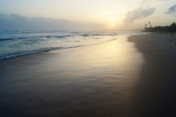 Sri Lanka, evening, sunset at sea