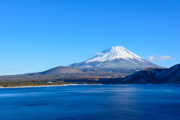 Mt.Fuji and Lake Motosuko