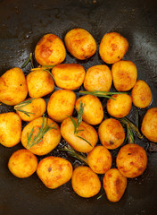 Fried baby potatoes