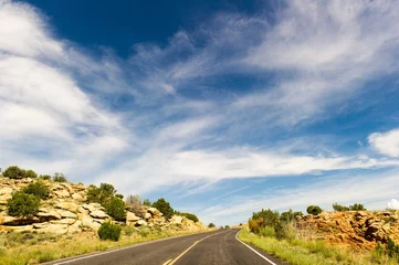 Rolgordijnen Route 66, New Mexico © NatBornPhotographer