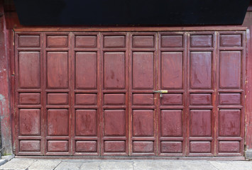 old chinese wooden folding door.