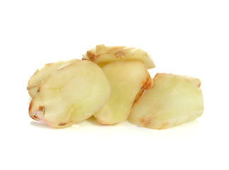galangal isolated on white background.