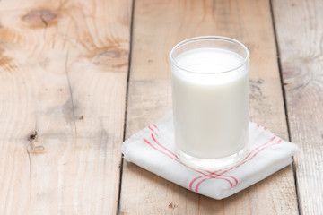 Glass of milk.