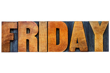 Friday word typography