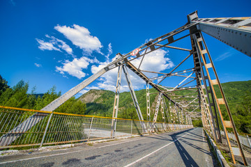 Historical bridge over the river
