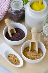 Herbs and Spices. Mustard Seeds.