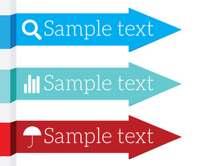 Inforgraphic elements arrows