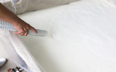 Cheese production creamery dairy tank hose © Belish