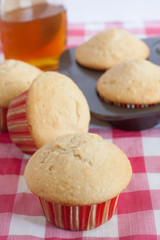 Honey Muffins on a table