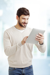 Young professional with digital tablet