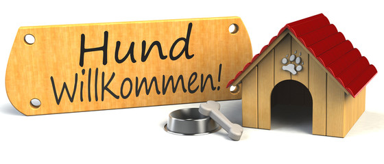 Hundeh&uuml;tte willkommen
