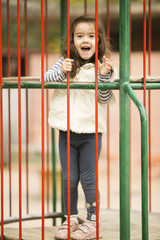 Little girl on the playground