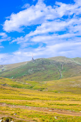 Bucegi, part of Carpathian mountains, Early summer landscape.Dramatical interpretation