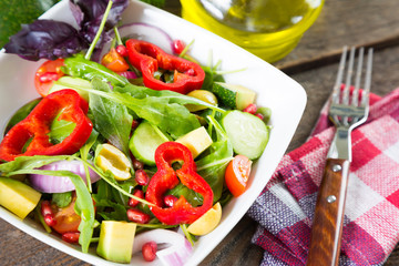 Salad with vegetables