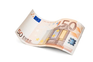 Fifty Euro Banknote.