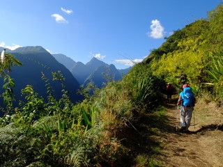 Obraz premium Rando dans le cirque de Mafate - La Réunion