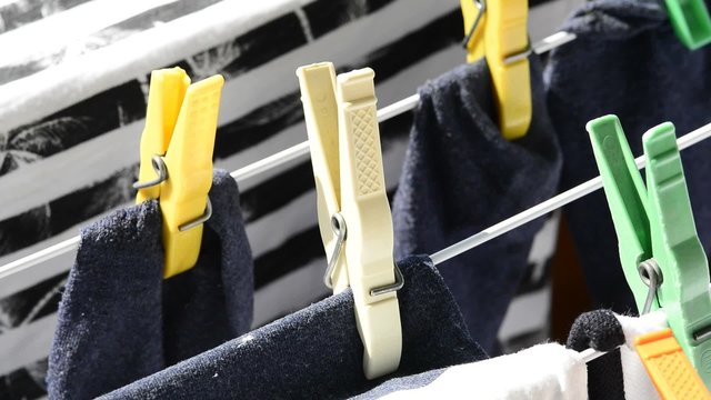 W&auml;scheleine mit Socken