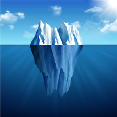 Iceberg Landscape Illustration