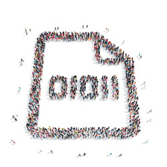 group  people  shape sheet  letter