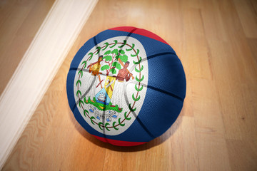 basketball ball with the national flag of belize