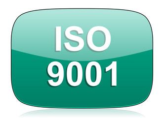 iso 9001 green icon