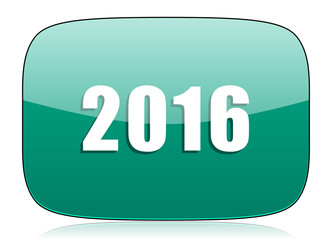 new year 2016 green icon new years symbol
