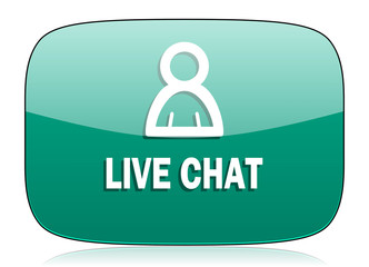 live chat green icon