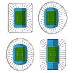 Set of Rugby Stadiums