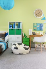 Functional cosy room for schoolchild