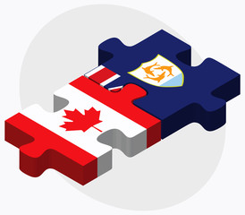 Canada and Anguilla Flags