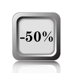 50 percent discount icon