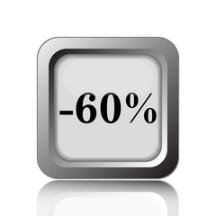 60 percent discount icon