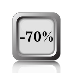 70 percent discount icon