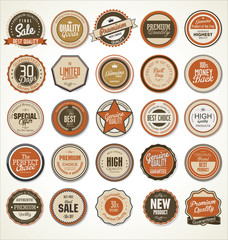 Premium, quality retro vintage labels collection