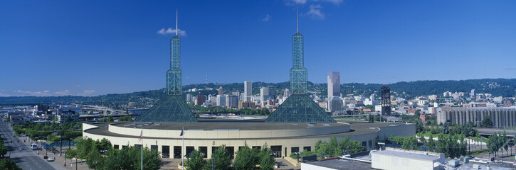 Portland Convention Center, Morning, Oregon