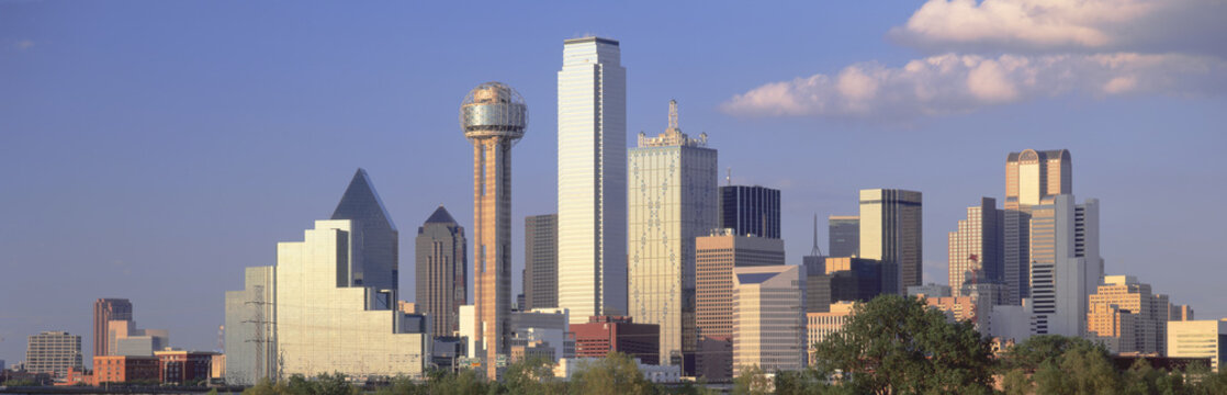 Reunion Tower, Dallas, Sunset, Texas