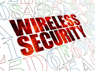 Privacy concept: Wireless Security on Digital background