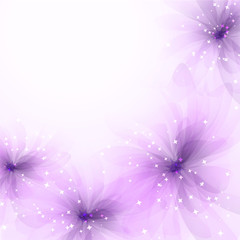 Vector background with flowers