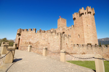 Scenic view of the famous Javier Castle in Navarra, Spain.
