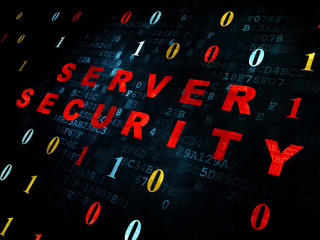 Protection concept: Server Security on Digital background